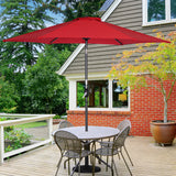 Angelo Living Parasol s 300 cm Giardino Umbrella Mercato Umbrella Umbrella Umbrella Taupe Round Sunshade Crema solare in alluminio e poliestere UV50