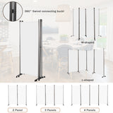 Angel Living Paravent Raumteiler 4 Teilig 324x180 cm, Faltbare Trennwand Spanische Wand, Dekorativer Paravent als Raumtrenner für Wohnzimmer Büro Balkon