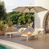 Sonnenschirm Ø300 cm Gartenschirm Sonnenschutz aus Aluminium und Polyester