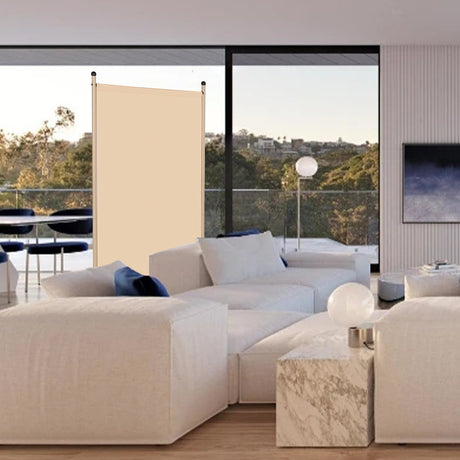 Paravent 80X180CM Raumteiler Sichtschutz aus Stahl und Polyester