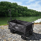Angel Living Bollerwagen Faltbar 300L mit tragkraft 150KG, Handwagen Klappbar, Faltbarer Campingwagen mit Höhenverstellbarem Griff, Leicht und Platzsparend,Stabil
