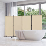 Angel Living Paravent Raumteiler Schutzwand Raumteiler für Büro Balkon Schlafzimmer Garten, 324 x 180 cm