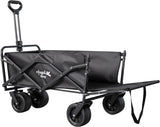 Angel Living Bollerwagen Faltbar 350L mit tragkraft bis150KG, Handwagen Klappbar, Faltbarer Campingwagen mit höhenverstellbarem Griff und hinterer Türöffnung, leicht und platzsparend, stabil