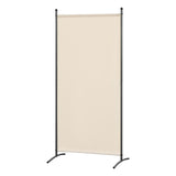 Paravent 80X180CM Raumteiler Sichtschutz aus Stahl und Polyester
