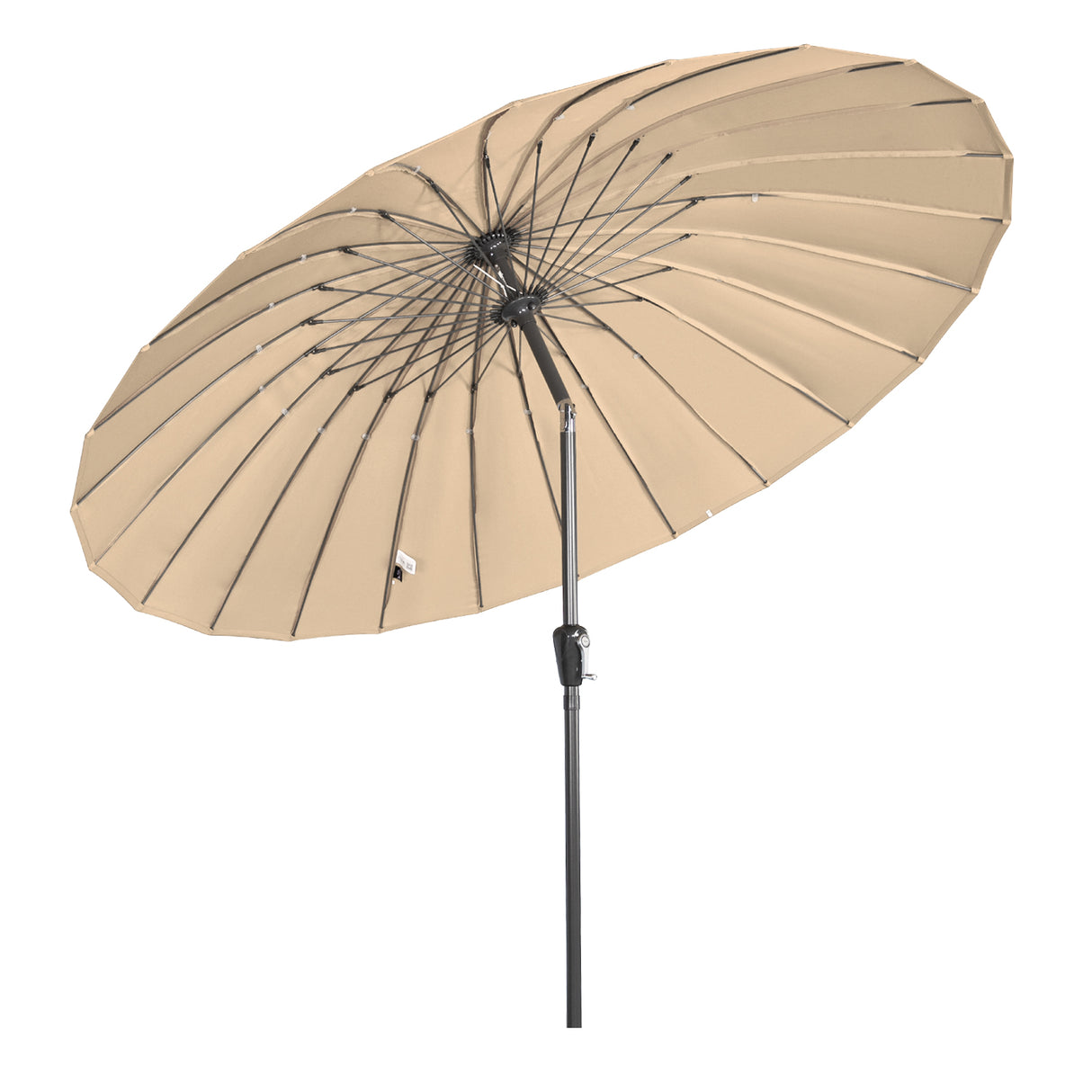 Angel Living Sonnenschirm Fiberglas 250cm mit Neigbar,UV 50+ Kurbelschirm Balkonschirm Marktschirm für Garten & Balkon