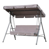 Hollywoodschaukel Gartenschaukel 3 Sitzer mit Sonnenschutz 173x110x151cm