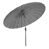 Angel Living Sonnenschirm Fiberglas 250cm mit Neigbar,UV 50+ Kurbelschirm Balkonschirm Marktschirm für Garten & Balkon