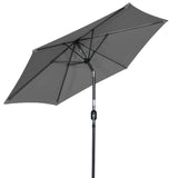 Angel Living Parasol s 300 cm Garden Umbrella Market Umbrella Umbrella Umbrella Taupe Round Sunshade Sunshade Sunscreen screen made of aluminium and polyester UV50