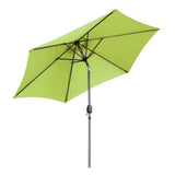Angel Living Sonnenschirm Ø 270 cm Gartenschirm Marktschirm Terrassenschirm Taupe Rund Sonneschirm Sonnenschutz aus aus Metall, Stahl und Polyester UV50+