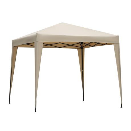 2.5x2.5M Pavilion Faltbar Terassen Dach Wasserabweisend ausStahl und Polyester