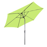 Angel Living Sonnenschirm Ø 300 cm Gartenschirm Marktschirm Terrassenschirm Taupe Rund Sonneschirm Sonnenschutz aus Metall und Polyester UV50+