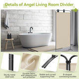 Angel Living 1-teiliger faltbarer Raum-Teiler, freistehender Privatsphäre-Schirm für Büros, Balkon, Schlafzimmer, Garten im Freien, 81cm x 180cm