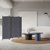 Angel Living Paravant 4pcsper écran, écran pliant Espace diviseur protection oculaire en acier et polyester