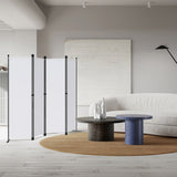 Angel Living Paravant 4pcsper écran, écran pliant Espace diviseur protection oculaire en acier et polyester