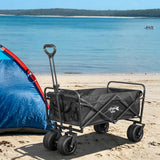 Angel Living Bollerwagen Faltbar 300L mit tragkraft 150KG, Handwagen Klappbar, Faltbarer Campingwagen mit Höhenverstellbarem Griff, Leicht und Platzsparend,Stabil