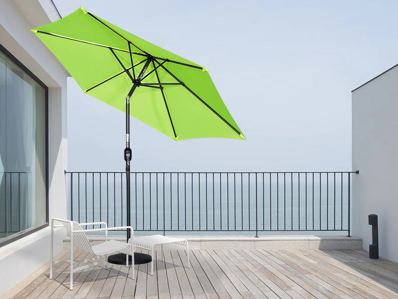 Angel Living Parasol s 300 cm Garden Umbrella Market Umbrella Umbrella Umbrella Taupe Round Sunshade Sunshade Sunscreen screen made of aluminium and polyester UV50