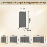 Angel Living 1-teiliger faltbarer Raum-Teiler, freistehender Privatsphäre-Schirm für Büros, Balkon, Schlafzimmer, Garten im Freien, 81cm x 180cm