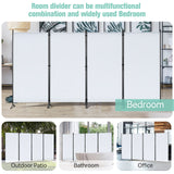 Angel Living Paravent Raumteiler Schutzwand Raumteiler für Büro Balkon Schlafzimmer Garten, 324 x 180 cm