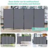 Angel Living Paravent Raumteiler Schutzwand Raumteiler für Büro Balkon Schlafzimmer Garten, 324 x 180 cm