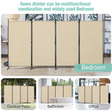 Angel Living Paravent Raumteiler Schutzwand Raumteiler für Büro Balkon Schlafzimmer Garten, 324 x 180 cm