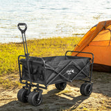 Angel Living Bollerwagen Faltbar 300L mit tragkraft 150KG, Handwagen Klappbar, Faltbarer Campingwagen mit Höhenverstellbarem Griff, Leicht und Platzsparend,Stabil