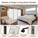 Angel Living Paravent Raumteiler 3 Teilig 243x180 cm, Faltbare Trennwand Spanische Wand, Dekorativer Paravent als Raumtrenner für Wohnzimmer Büro Balkon