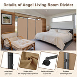 Angel Living Paravent Raumteiler 3 Teilig 243x180 cm, Faltbare Trennwand Spanische Wand, Dekorativer Paravent als Raumtrenner für Wohnzimmer Büro Balkon