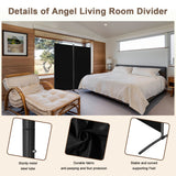 Angel Living Paravent 2 Teilig Klappbar Raumteiler Freistehend Sichtschutzwand Raumteiler Stellwand Trennwand Sichtschutz für Büros, Balkon,Schlafzimmer,Außengarten 162 x 185cm