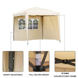 2.5x2.5M Pavilion Faltbar Terassen Dach Wasserabweisend ausStahl und Polyester