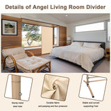 Angel Living 1-teiliger faltbarer Raum-Teiler, freistehender Privatsphäre-Schirm für Büros, Balkon, Schlafzimmer, Garten im Freien, 81cm x 180cm