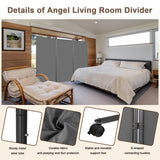 Angel Living Paravent Raumteiler 3 Teilig 243x180 cm, Faltbare Trennwand Spanische Wand, Dekorativer Paravent als Raumtrenner für Wohnzimmer Büro Balkon
