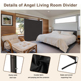 Angel Living PA-3730 Paravent 1 Teilig Raumteiler Freistehend Sichtschutzwand Raumteiler Stellwand Trennwand Sichtschutz für Büros, Balkon,Schlafzimmer,Außengarten,162.5 x 177cm