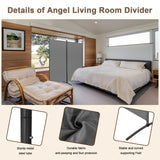 Angel Living Paravent 2 Teilig Klappbar Raumteiler Freistehend Sichtschutzwand Raumteiler Stellwand Trennwand Sichtschutz für Büros, Balkon,Schlafzimmer,Außengarten 162 x 185cm