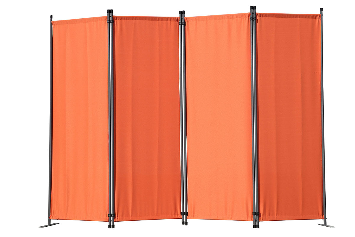 Angel Living Screen 4-part privacy screen, folding screen room divider privacy screen made of steel and polyester