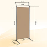 Paravent 80X180CM Raumteiler Sichtschutz aus Stahl und Polyester