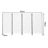 Paravent 4tlg 324X169CM Sichtschutz Balkonbespannung Balkonsichtschutz Paravent Raumteiler Trennwand