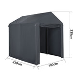 Angel Living Gartenzelt für den Außenbereich zur Aufbewahrung von Werkzeugen, 1,9 × 2,3 × 2,35 m
