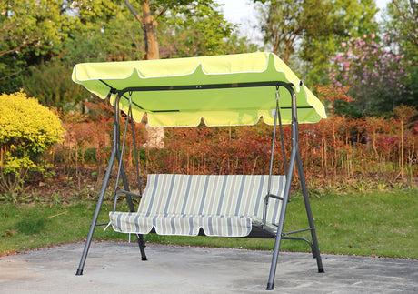 Hollywoodschaukel Gartenschaukel 3 Sitzer mit Sonnenschutz 173x110x151cm